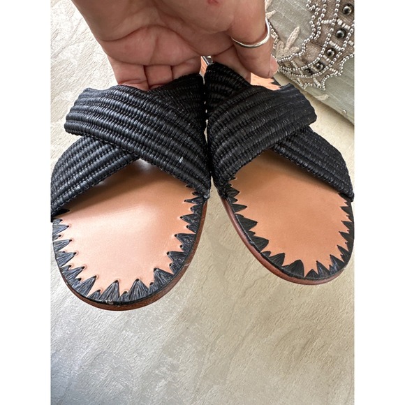 JENNI KAYNE
Raffia Crossover Sandal 
SIZE 40/ 9 9.5
Worn 1 time 
$275 - Picture 8 of 10